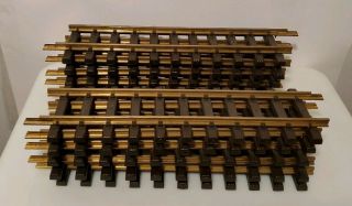 Lgb 10000 (1000) X 11 300mm Brass Straight Track Without Box G - Scale