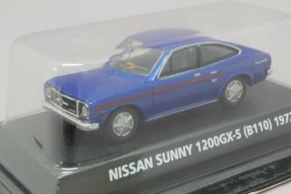 8821 KONAMI 1/64 NISSAN Sunny 1200 GX - 5 (B110) Blue No - Box Tracking Number 3