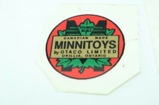 Minnitoy (Otaco) Truck Door Decals x2 - Canada - Pressed Steel 2