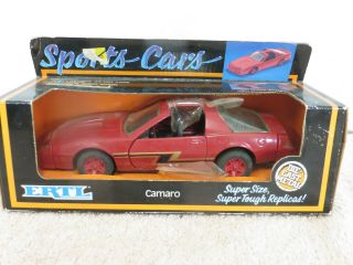 1988 Ertl Sports Cars Red Chevrolet Camaro Diecast