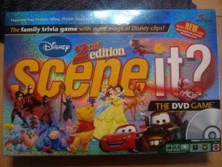 Disney Scene It? 2nd Edition Dvd Game Board Game In Complete