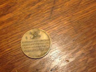 Bronze Medal Coin Made From Uss Olympia Propeller Metal Admiral Dewey 
