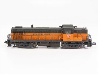 N Scale Kato Sp&s Spokane Portland & Seattle Rs - 3 Diesel Locomotive 73 Custom