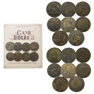 Game Of Thrones House Half - Dragons 8 - Pack Coins Set - Shire Post -