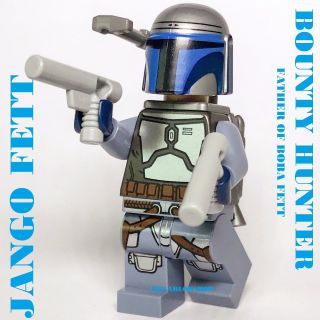 Lego Star Wars Jango Fett Bounty Hunter From Set 75015 Boba Fett Dad Jabba