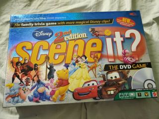 Disney Scene It? 2nd Edition Dvd Board Game Pixar Characters Complete