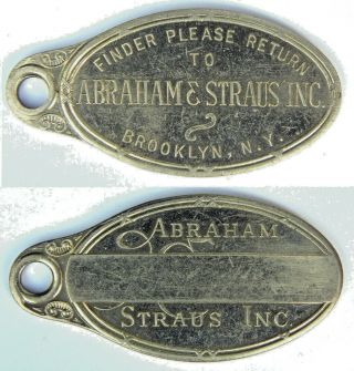 Abraham & Straus Inc.  Tyl Attribution Number Charge Coin Ny - 100 - Abrl
