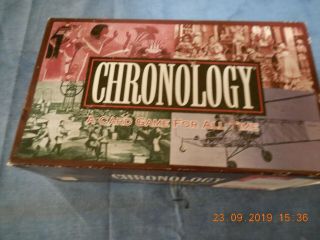 Chronology A Card Game For All Time 2 To 8 Players 781 Made In Usa 1997