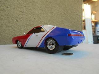 1968 Amc Javelin Amx Red White & Blue 1:25 Scale Collectible Diecast Model Car