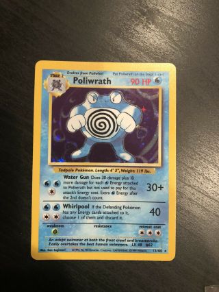 Poliwrath Pokemon Card