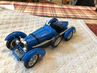 A Classic Burago 1/18 1934 Bugatti Type 59 Blue (no Box)