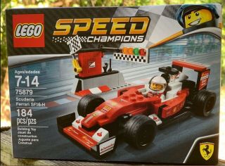 Lego 75879 2017 Speed Champions Scuderia Ferrari Sf16 - H Box Race Car