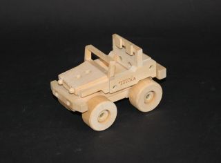 Tonka Wood Wooden Off Road Jeep Toy Model