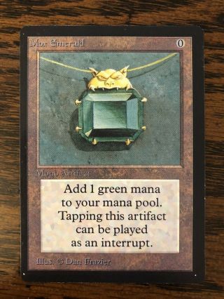 Mox Emerald Mtg Magic The Gathering Beta Collector 