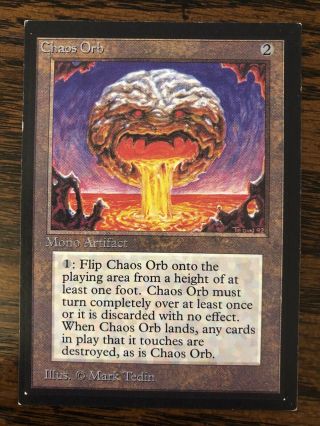 Chaos Orb Mtg Magic The Gathering Beta Collector 