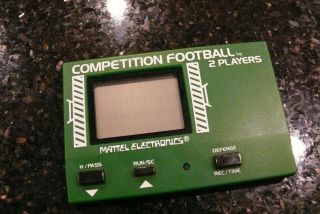 Mattel Competition Football Vintage Electronic Handheld Video Game ✨very Rare✨