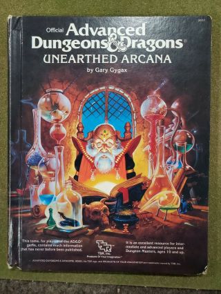 Unearthed Arcana - Advanced Dungeons Dragons 1985 Tsr