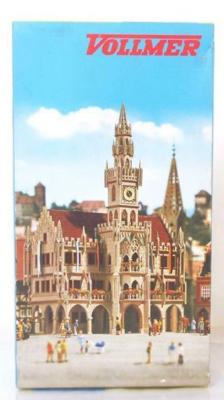 Vollmer 3760 Ho Oo Gauge Building Kit - Gothic City Hall 180 X 120 X 285mm