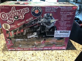 Lionel A Christmas Story Train Set W/ Light,  Bell,  & Whistle Sounds W/box
