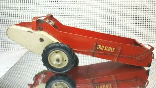 Vintage Die Cast Tru - Scale Farm Manure Spreader Equipment Toy Collectable