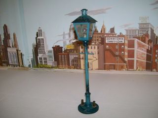 Vintage Prewar German Bing O & 1 Gauge Lamp Post With Hinged Top - 8 - 7/8 " Tall