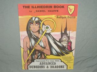 Judges Guild 1st Ed Ad&d Module - The Illhiedrin Book (hard To Find And Exc, )