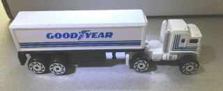 Goodyear Semi Truck Cab N Trailer Micro Machine Road Champs Vehicle 4 " Long