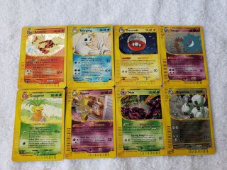 Pokemon Set Of 8 Ultra Rare Mint/nm H Series E Reader Aquapolis/skyridge Cards