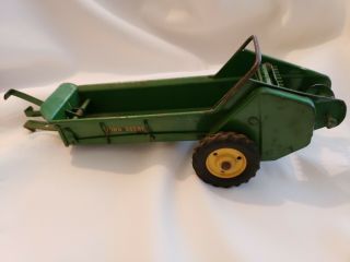 Vintage Eska John Deere Diecast Manure Spreader 1/16 Scale Farm Toy