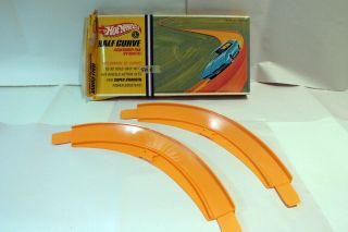 Vintage 1967 Mattel Redline Hot Wheels Track Orange 90 Degree Half Curve