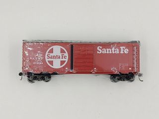 Ho Scale Santa Fe Sliding Door Box Car Atsf 275345 Ex Model Train Kds
