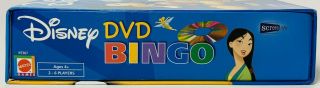 Disney DVD Bingo Game Mattel Family Fun For Everyone Ages 4,  2 - 6 Players 3
