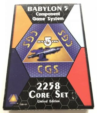 Babylon 5 Component Game System 2258 4 Player Core Set Limited Edition Complete