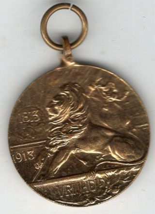 1913 Dutch Medal For The 100 Year Anniversary Of Arrival Of Prince Willem Vi