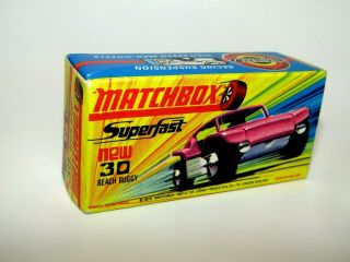 Matchbox Superfast No 30 Beach Buggy " H1 " Empty Box Near With
