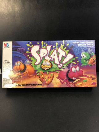 Vintage Splat 1990 Milton Bradley Game,  Complete