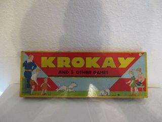 Vintage South Bend Krokay And 5 Other Vintage Games