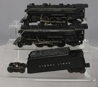 Lionel O Postwar 1666 2 - 6 - 2 Die - Cast Steam Locomotive W/ 2466w Tender [3]