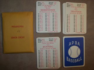 1964r Apba Baseball Cards Complete - 2 Cards Color Scanned - 1989 Printing
