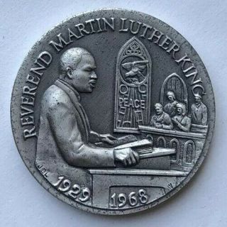 1929 - 1968 Rev Martin Luther King 35.  6g Sterling Silver.  925 Longines Medal