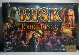 Lord Of The Rings Trilogy Edition Risk Board Game 100 Complete With Ring