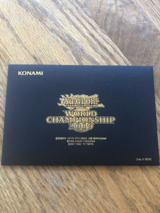 Yugioh 2019 World Championship Promo Cards In Envelope