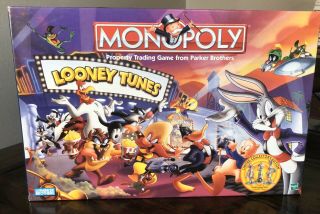 Looney Tunes Monopoly 1999 Limited Edition Pewter Figures Complete