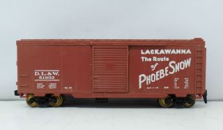 Vintage 1954 Hobbyline D.  L.  & W.  51933 Lackawanna Phoebe Snow Ho Scale Box Car