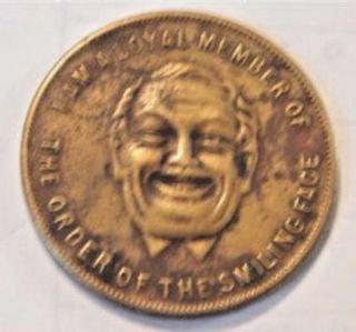 Rare C1915 T.  F.  Moore Co.  Milwaukee Wi Brass Token - Order Of The Smiling Face