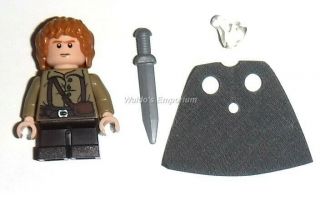 Lego Lord Of The Rings Minifigure,  Samwise Gamgee With Sword & Crystal 9470,