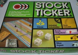 Stock Ticker Canada Games Board Game Complete 1980s
