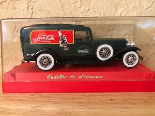 1931 Solido Toy Car In Case Cadillac De Lioraison 1/43 Scale Coca - Cola Truck