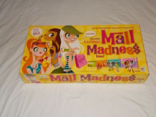 2004 Electronic Mall Madness Milton Bradley Board Game 100 Complete