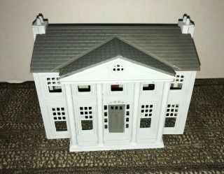 Customized Plasticville Colonial Mansion.  Complete.  Painted “granite Gray”